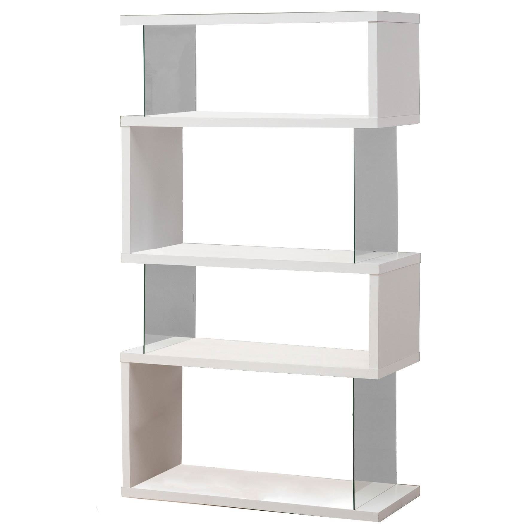 Coaster Home Furniture Snaking Home Living Room Bookshelf, White (Open Box)