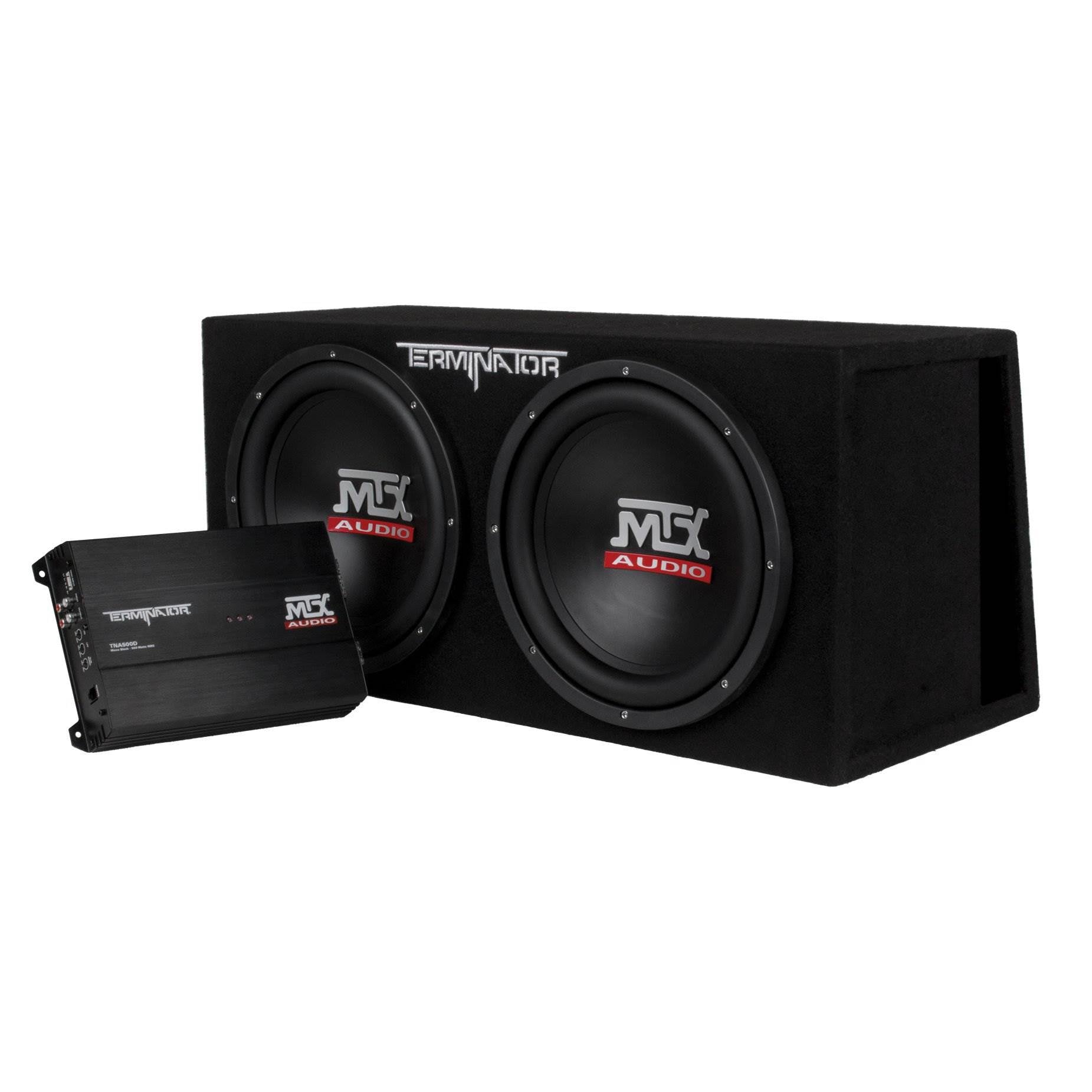 MTX 12-Inch 2000-Watt Dual Loaded Subwoofer Enclosure with Amplifier (Open Box)