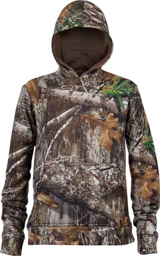 Habit Performance Youth Hoodie - Realtree Edge Large