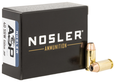 Nosler Assured Stopping Power Target 40 S&W 150 gr JHP 20Rnd Handgun Ammo