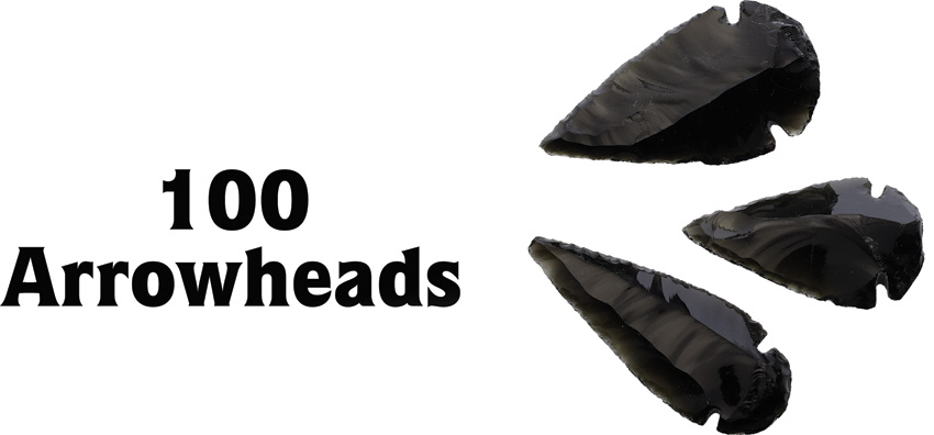 Arrowhead Black Obsidian Assorted - AAH06L