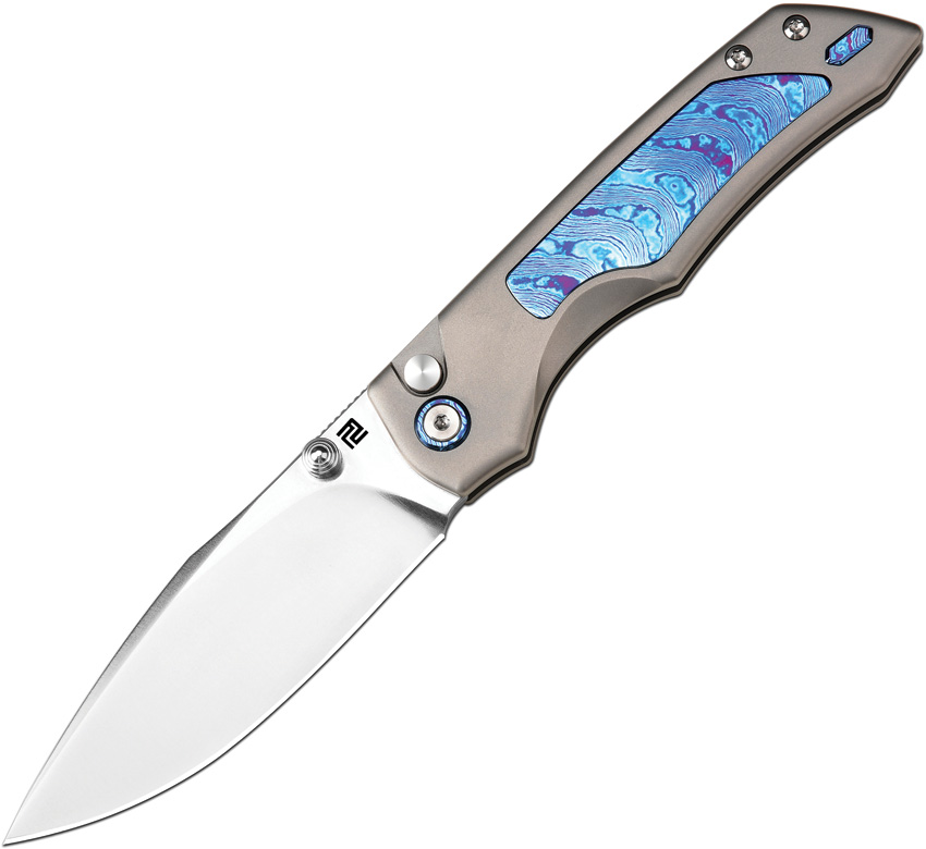 Artisan Wizard Button Lock Pocket Knife - ATZ1870GGYTD