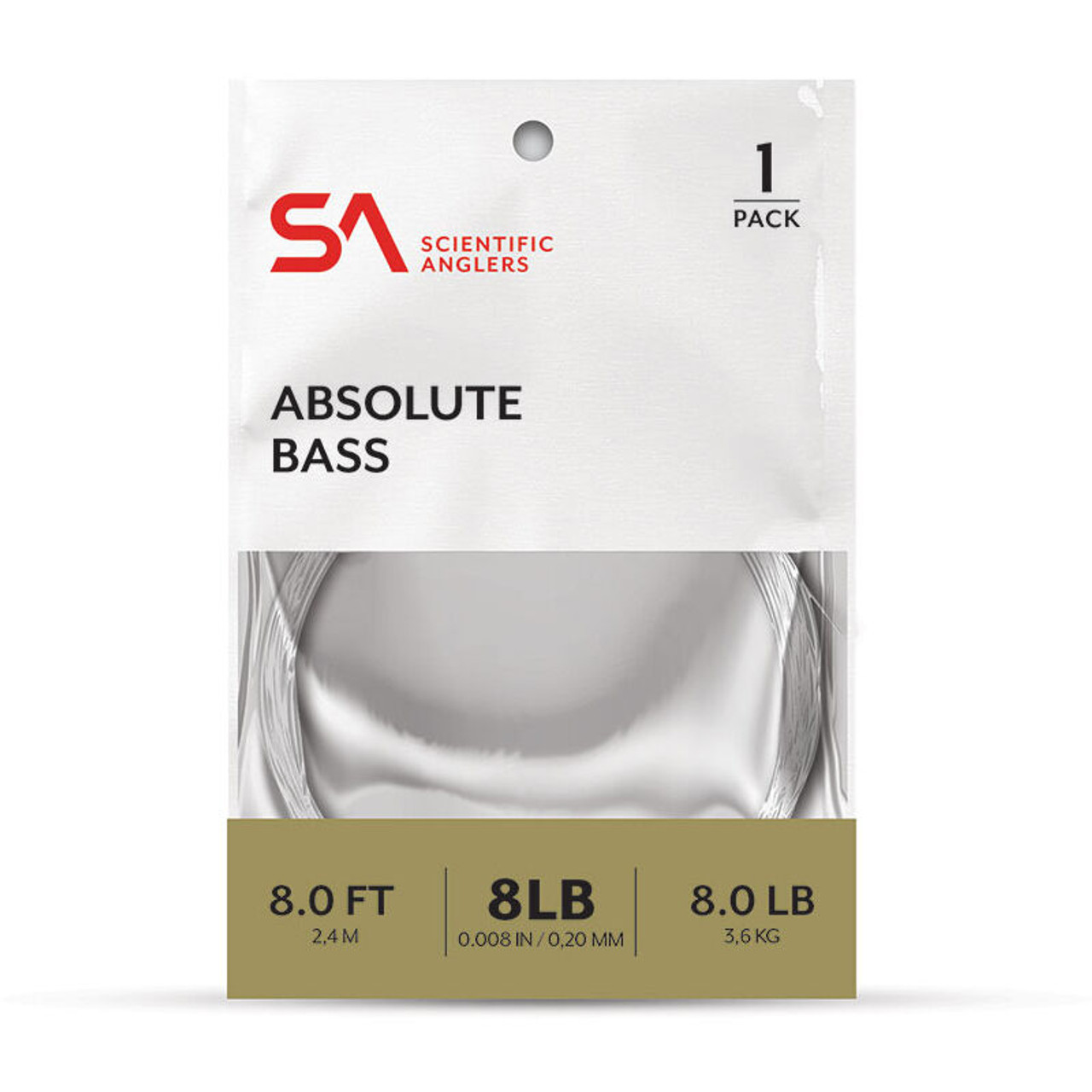 Scientific Anglers Absolute Bass Freshwater Leader - 8 Ft.