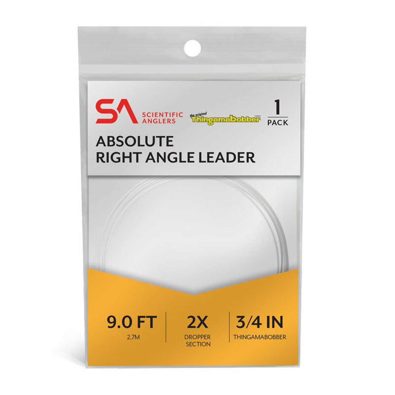 Scientific Anglers Absolute Right Angle Freshwater Tapered Leader - 9 Ft.