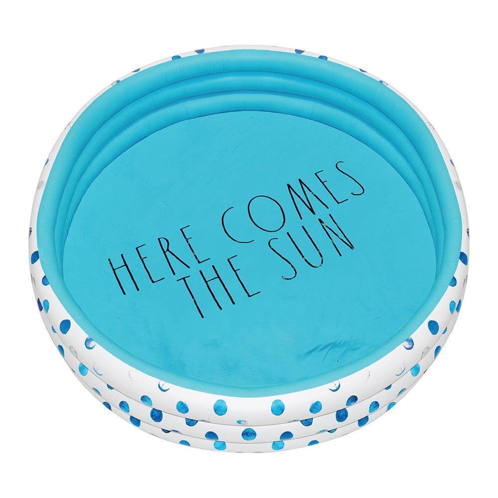 Rae Dunn - Aqua Polka Dot Inflatable Mini Pool - Here Comes The Sun