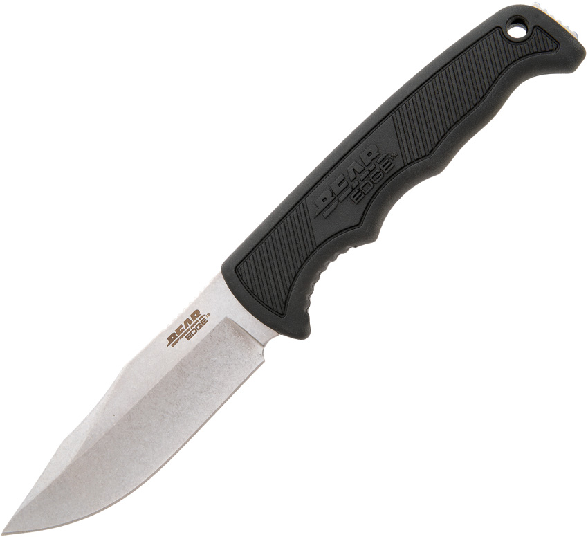 Bear & Son 8.5 Inch Black Kraton Handle Fixed Blade Knife - BC61135