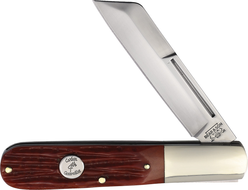 Bear & Son Barlow Pocket Knife Red Stag Bone - BCCRSB180