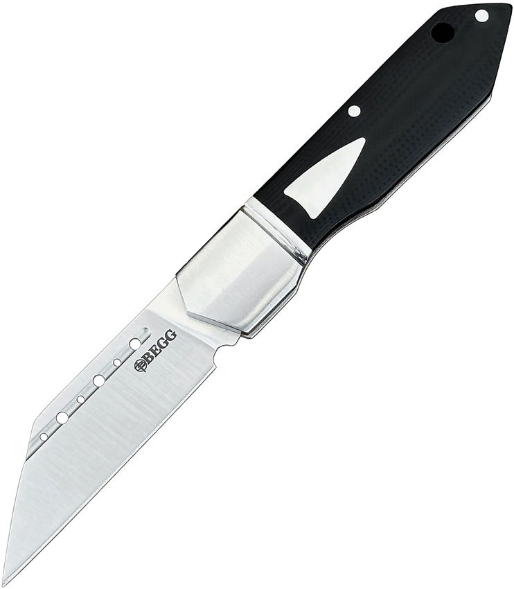 Begg Bullet Train Slip Joint Pocket Knife Black G10 - BG036