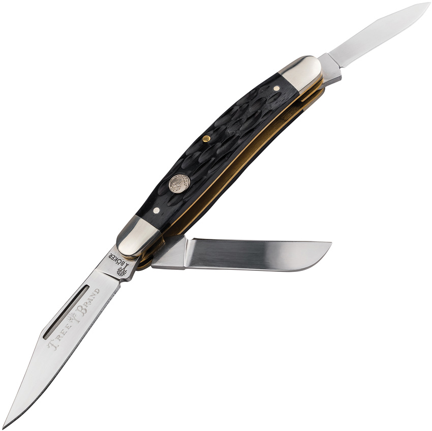 Boker Medium Stockman Pocket Knife Jig Black - BO110853