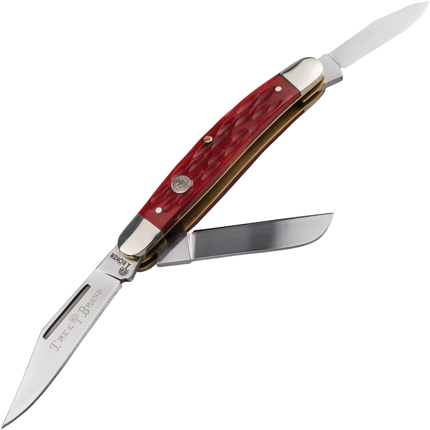 Boker Medium Stockman Pocket Knife Jig Red - BO110855