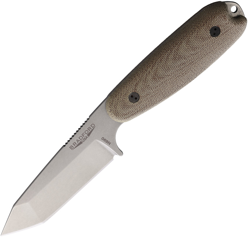 Bradford Guardian 3.5 Tanto Natural Fixed Blade Knife - BRAD35T104