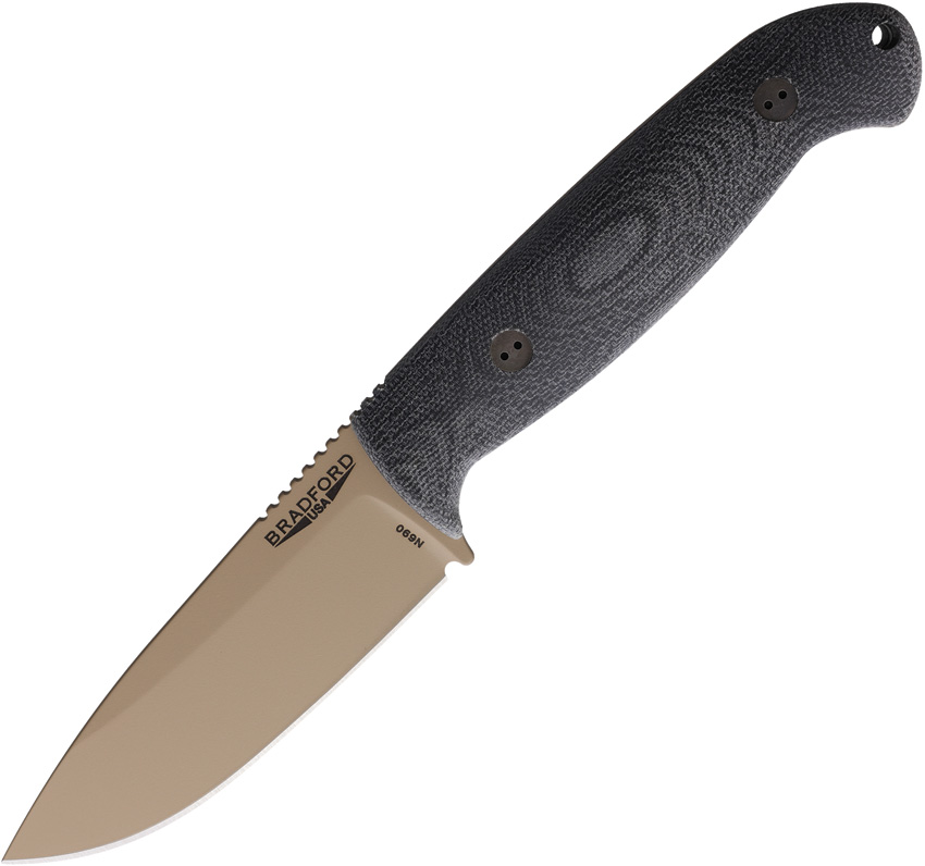 Bradford Guardian 4.5 Coyote Cerakote Fixed Blade Knife - BRAD45S101CB