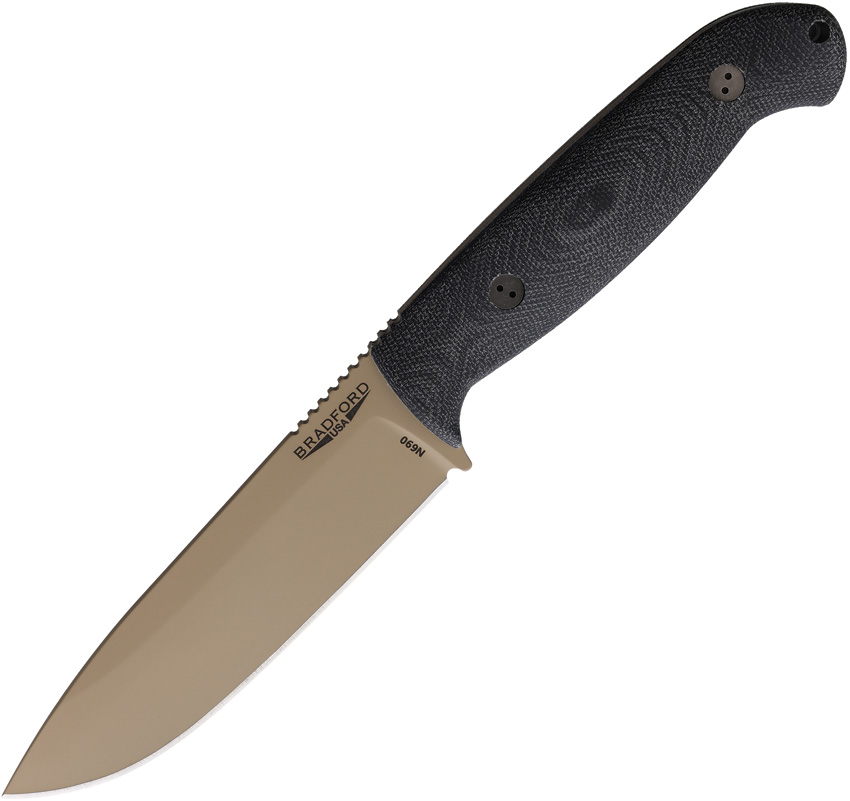 Bradford Guardian 5.5 Coy Cerakote Fixed Blade Knife - BRAD55S101CB