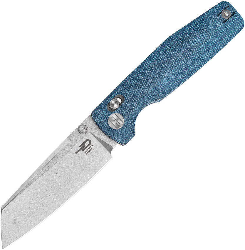 Bestech Slasher Axis Lock Pocket Knife Blue - BTKG56C1