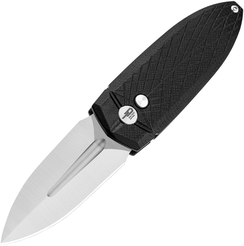 Bestech Ququ Buttonlock Pocket Knife G10 Black - BTKG57A1