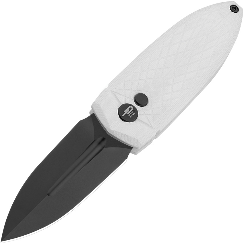 Bestech Ququ Buttonlock Pocket Knife G10 White - BTKG57A5