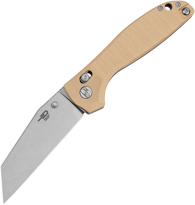 Bestech Liger Crossbar Lock Pocket Knife Beige - BTKG61C