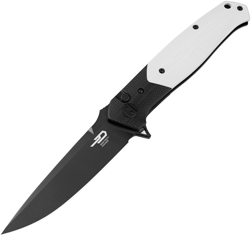 Bestech Swordfish Button Lock Pocket Knife White - BTKG62A