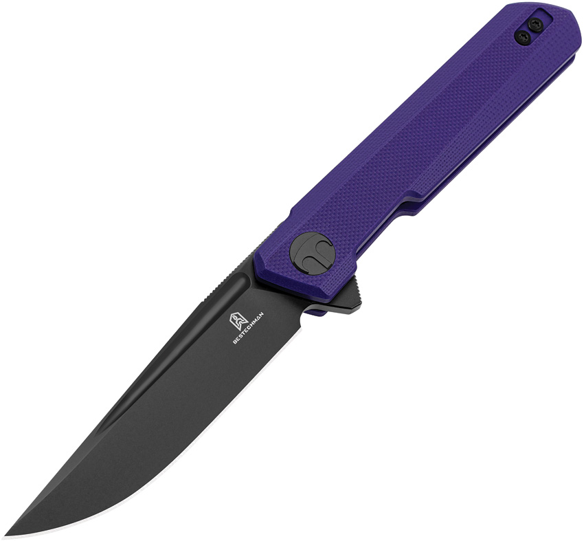 Bestech Bestechman Miniature Dundee Linerlock Pocket Knife Purple - BTKMK08D