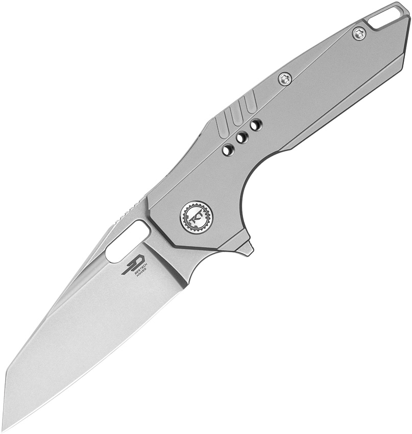 Bestech Nyxie 3 Framelock Pocket Knife Titanium Grey - BTKT2308A