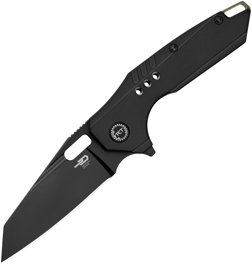 Bestech Nyxie 3 Framelock Pocket Knife Titanium Black - BTKT2308B