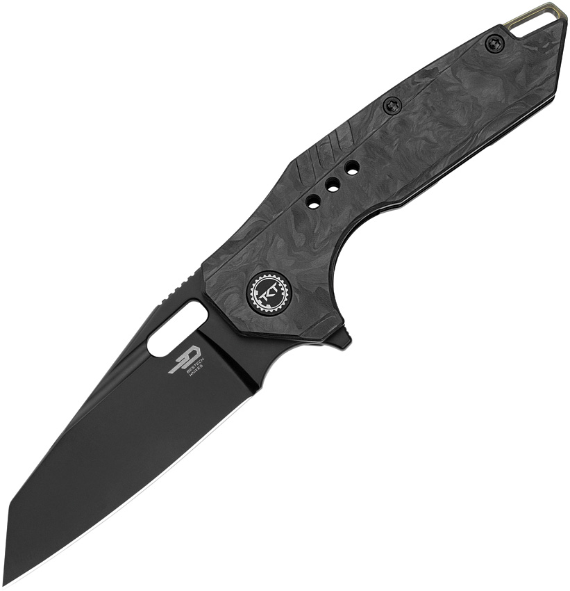 Bestech Nyxie 3 Framelock Pocket Knife Carbon Fiber/Titanium Black - BTKT2308D
