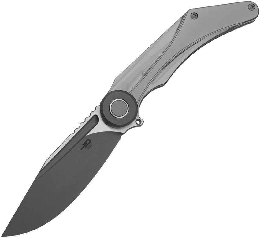 Bestech Seraph Framelock Pocket Knife Ti Gray - BTKT2403A
