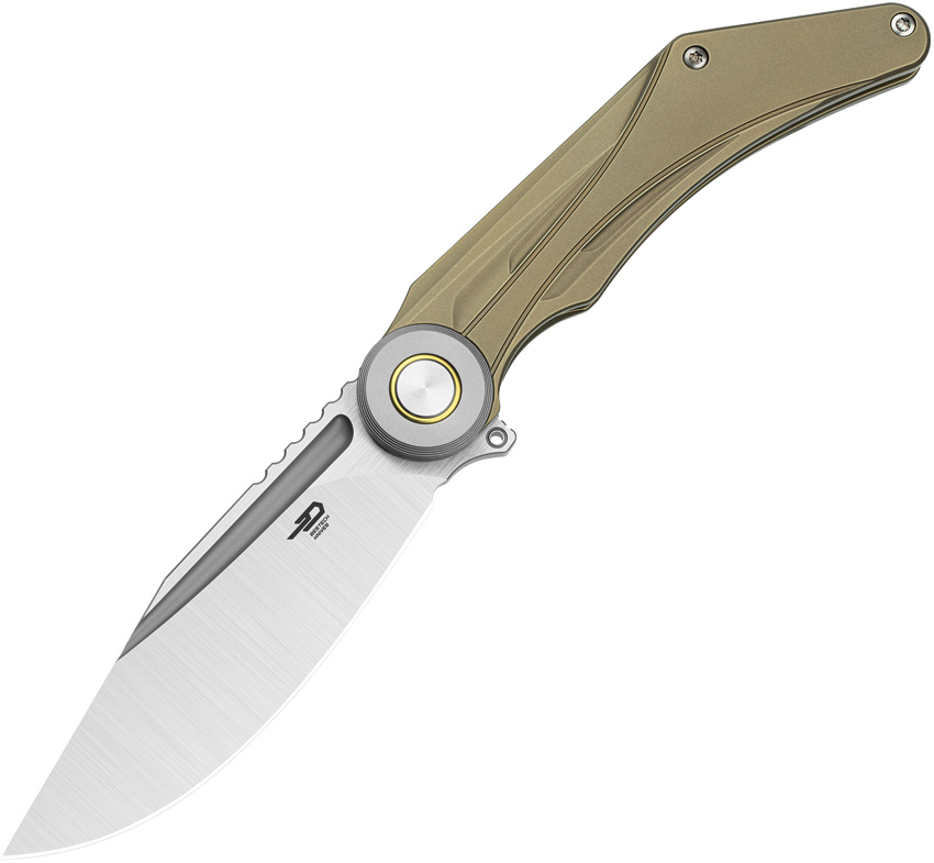 Bestech Seraph Framelock Pocket Knife Ti Bronze - BTKT2403B