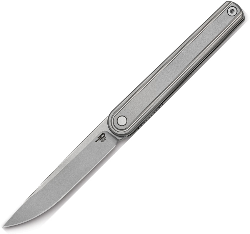 Bestech Ink Linerlock Pocket Knife Gray Titanium - BTKT2502A