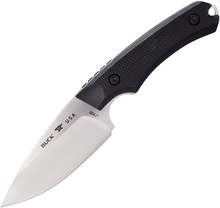Buck Alpha Hunter Elite Fixed Blade Knife Black - BU664BKS
