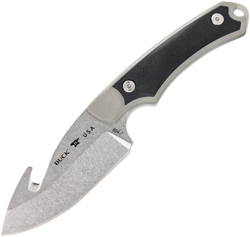 Buck Alpha Hunter Select Fixed Blade Knife Gray - BU664GYG