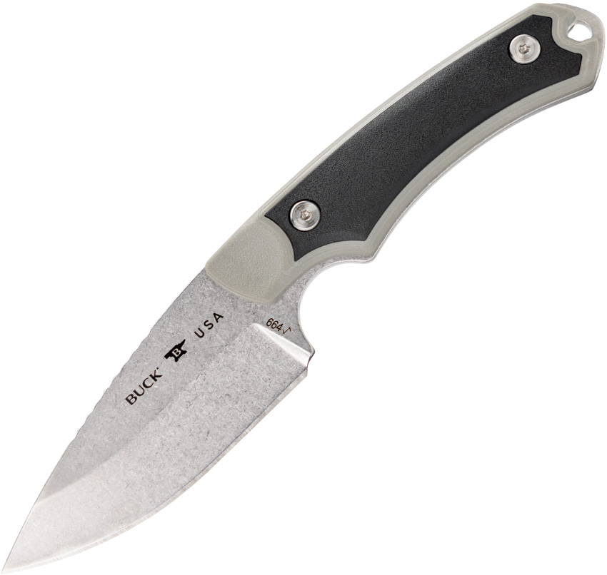 Buck Alpha Hunter Select Fixed Blade Knife Gray - BU664GYS
