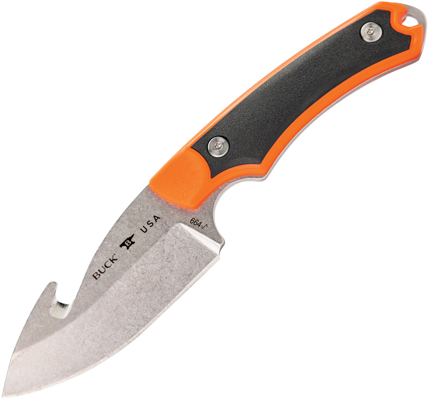 Buck Alpha Hunter Select Fixed Blade Knife Orange - BU664ORG