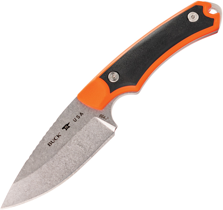 Buck Alpha Hunter Select Fixed Blade Knife Orange - BU664ORS