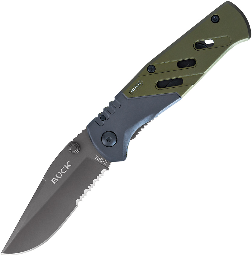 Buck Trekker XLT Linerlock Pocket Knife - BU736GRX