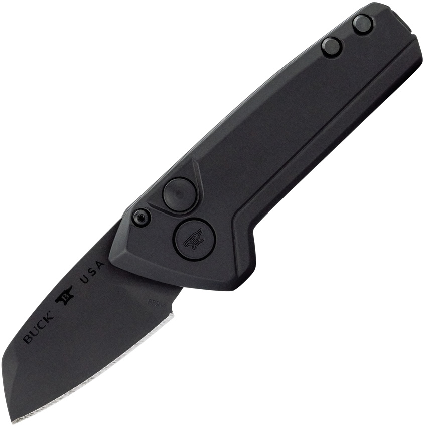 Buck Automatic Deploy Miniature Pocket Knife Blackout - BU839BKS1