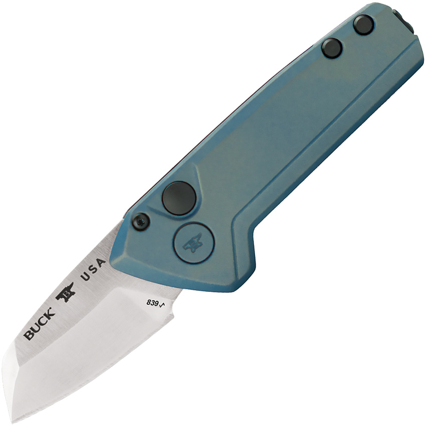 Buck Automatic Deploy Miniature Pocket Knife Blue - BU839BLS