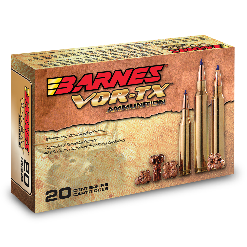 Barnes Bullets 21541 VOR-TX 308 Win/7.62 NATO 168GR Tipped TSX Boat Tail 20Box