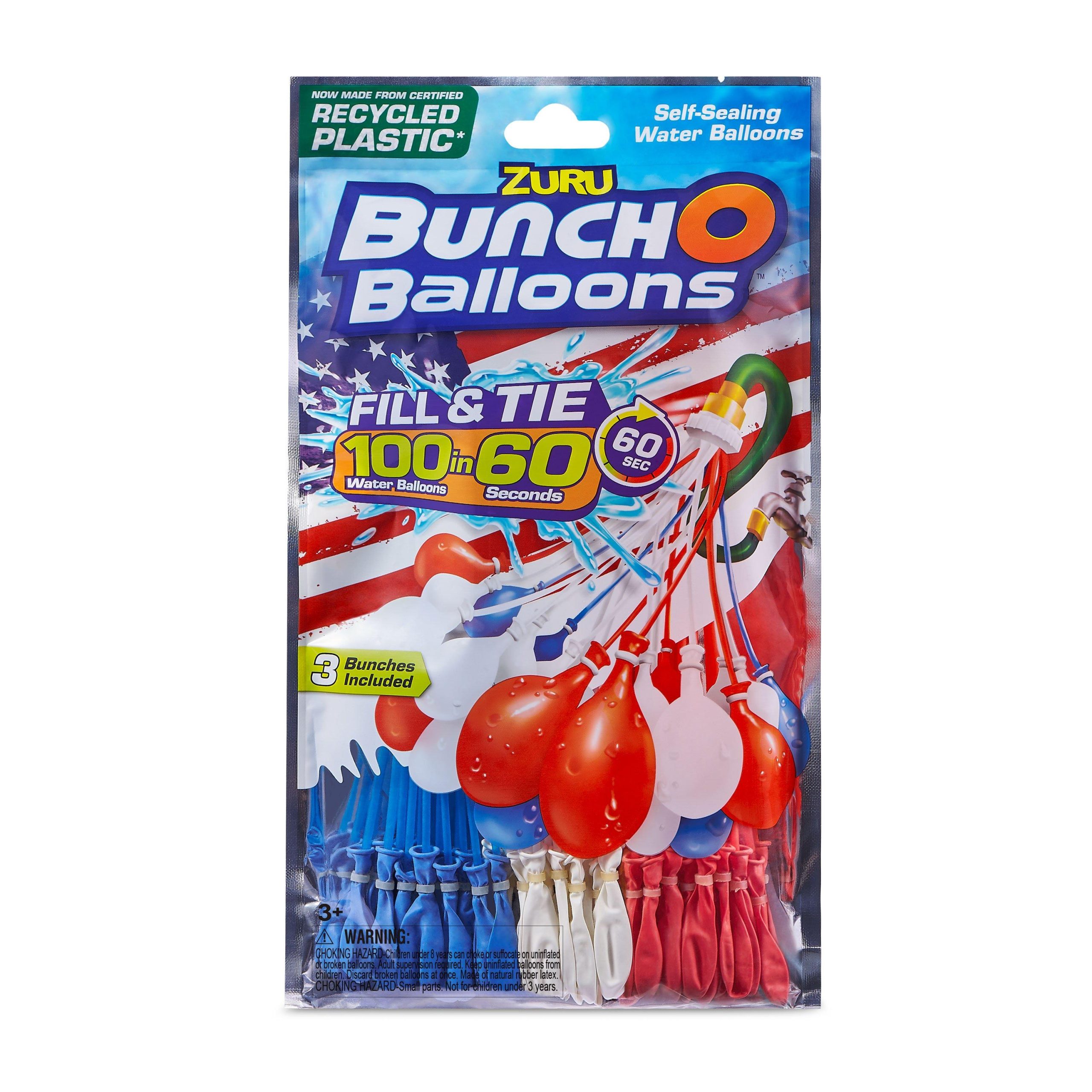 Zuru - Bunch O Balloons 100 Rapid-Filling Self-Sealing Water Balloons (3 Pack)