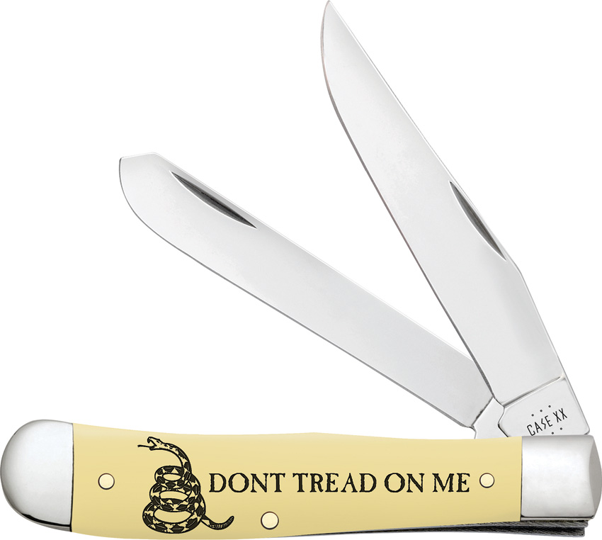 Case Cutlery Trapper Pocket Knife Yellow Synthetic - CA06089