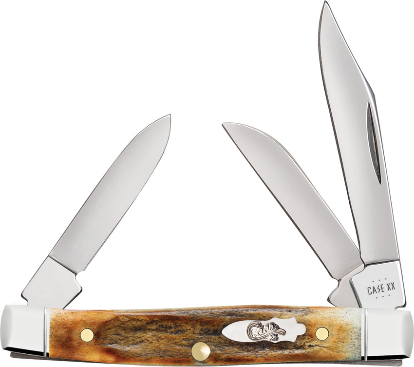 Case Cutlery Small Stockman Pocket Knife Stag 5333 - CA10759