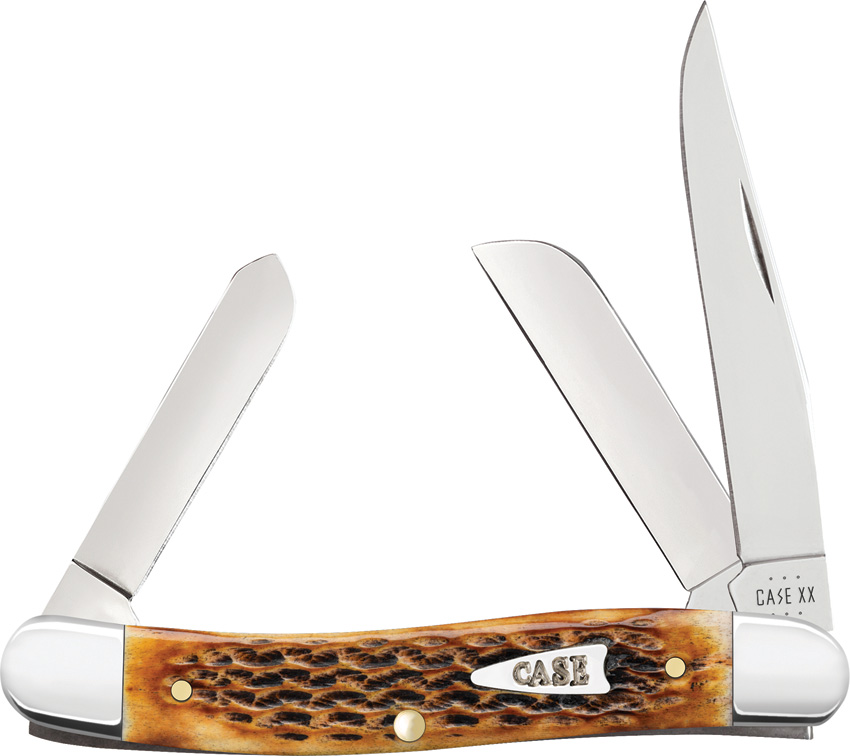 Case Cutlery Medium Stockman Pocket Knife Burnt Amber - CA10778