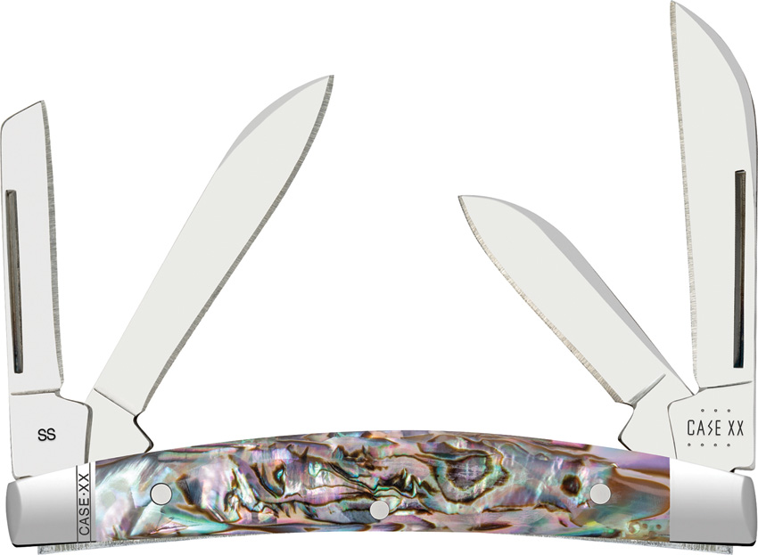 Case Cutlery Small Congress Pocket Knife Abalone - CA12026