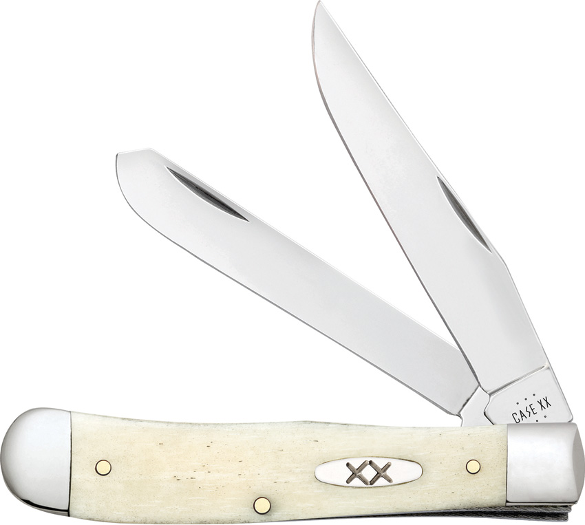 Case Cutlery Natural Bone Trapper Pocket Knife - CA13310