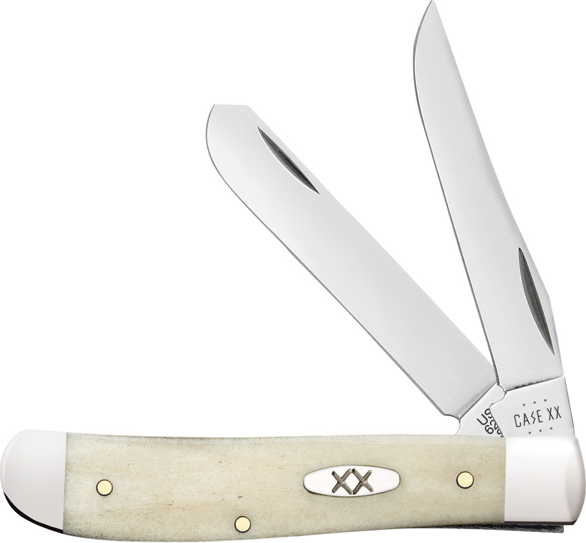 Case Cutlery Natural Bone Miniature Trapper Pocket Knife - CA13313