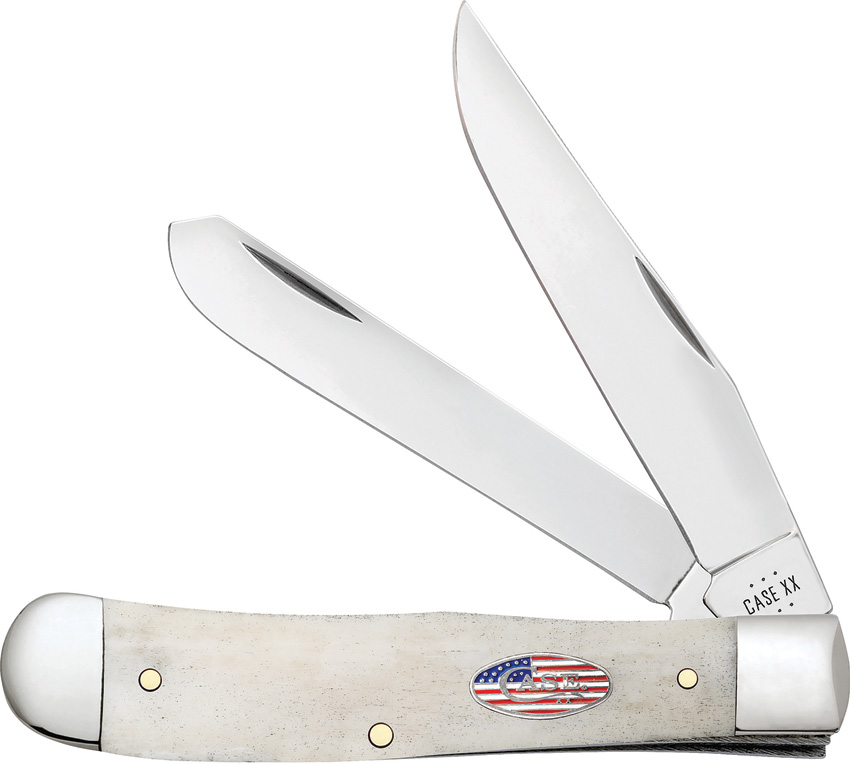 Case Cutlery Trapper Pocket Knife Natural Bone - CA14090