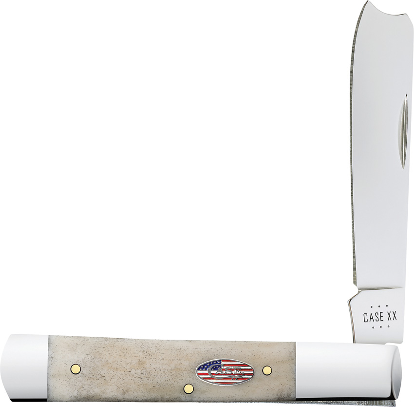 Case Cutlery Razor Pocket Knife Vault Natural Bone - CA14096