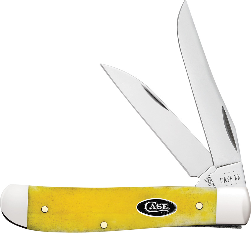 Case Cutlery Yellow Bone Miniature Trapper Pocket Knife - CA20031