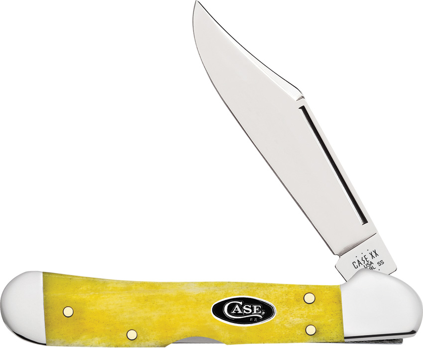 Case Cutlery Yellow Bone Miniature CopperLock Pocket Knife - CA20034