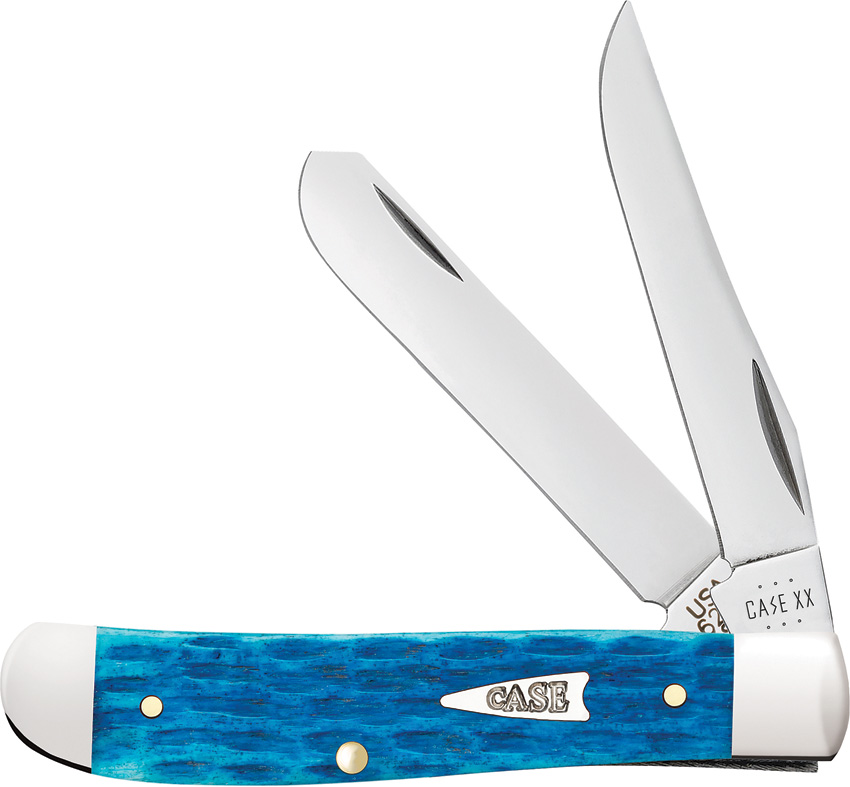 Case Cutlery Miniature Trapper Pocket Knife Sky Blue - CA50641
